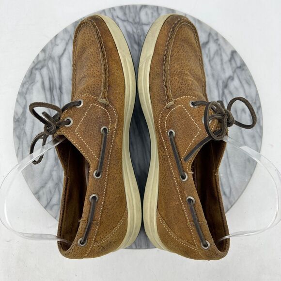 Martin Dingman Shoes Mens 8.5 Brown Boat Dock Loafers Leather Kennedy Lace Up main image 10